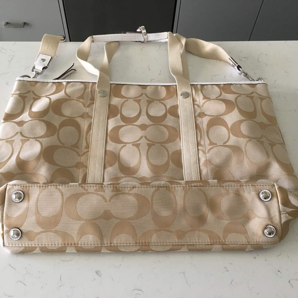 Coach canvas large tote